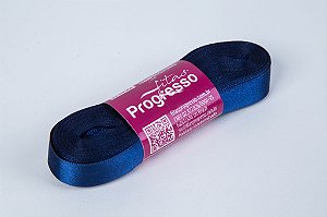 Fita de Cetim Azul Marinho Cor 215 - 01 unidade - Progresso - Kafe Embalagens