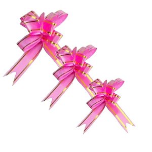 Laço Fácil Rosa - 10 unidades - Kafe Embalagens