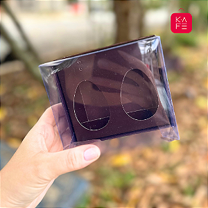 Caixa para Ovo de Colher Duplo 50g (12,7x11x7,5cm) - 05 - unidades - ASSK - Kafe Embalagens