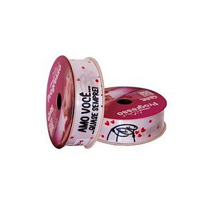 Fita de Cetim Linha Flork Bentô Você é Meu Xuxuzinho - Cor 130 - 22mm - 10 metros - Progresso