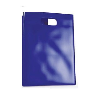 Sacola Boca de Palhaço Sorriso - 16x20 - Azul - 25 Unidades