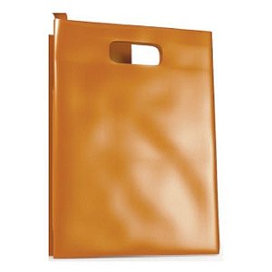 Sacola Boca de Palhaço Sorriso - 20X30 - Laranja - 25 Unidades