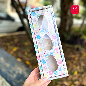 Caixa para Ovo de Colher Trio 50g (8x26,3x8cm) - 05 - unidades - ASSK - Kafe Embalagens