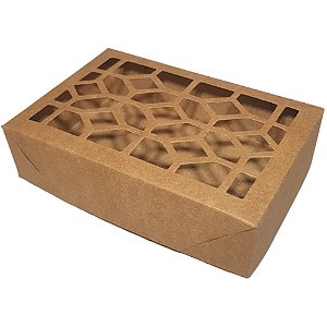 Caixa com Visor S2 Vazada Cores 10x15x4cm 10 unidades  ASSK  Kafe Embalagens