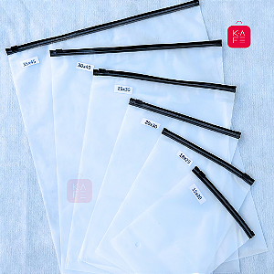 Saco Ziper Fosco Para Roupa com 50 Unidades