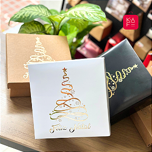 Caixa Presente Premium Natal N1 Cores 05 unidades