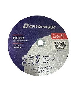 Disco de Corte 9 Pol DCI10 230x1.9x22,2 Berwanger