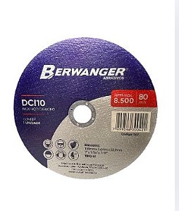 Disco de Corte 7 Pol. Dci10 180x1,6x22,2 Mm Berwanger