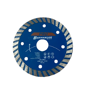 Disco Diamantado Turbo Pró 4.1/2 Pol. 110x22mm C/ Anel Berwanger