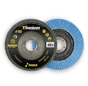 Disco Flap Power Zircônio 4.1/2 Grão 60 - Titanium