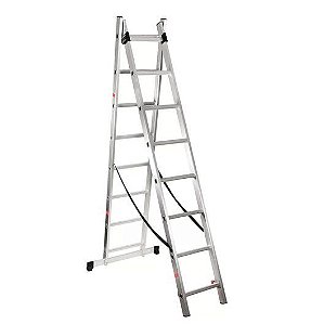 Escada Extensiva Alumínio 2x9 Degraus - Vonder