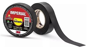 Fita Isolante 18mm X 20m Imperial 3m 90°c Classe C