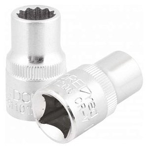 Soquete Estriado com Encaixe de 1/2 12mm - 3041300327 - Gedore Red