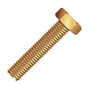 Parafuso Sextavado M10x140 Rosca Inteira Ma 8.8 Bicromatizado - 100 Unidades