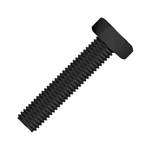 Parafuso Sextavado M18x45 Rosca Inteira Ma 8.8 Enegrecido - 100 Unidades