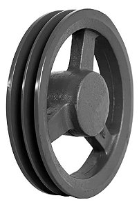 Polia Ferro Fundido 200mm com 2 Canais Perfil a - Mademil