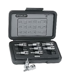 Jogo de Chaves Soquete Torx® Encaixe 1/2 Pol. 9 Peças - 89-098 - Stanley