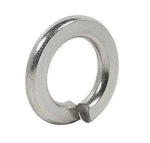 Arruela de Pressão M16 Zincado Branco - 100 Unidades