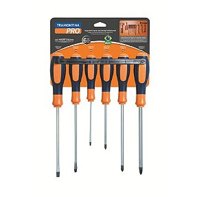 Jogo de Chaves de Fenda Ultragrip Plus 6 Peças - Tramontina Pro