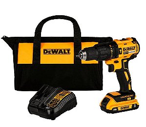 Parafusadeira Furadeira de Impacto Brushless 1/2 Pol. 20v com Bateria Lítio-íon 2ah Carregador Bivolt e Bolsa para Transporte - Dcd7781d1-br - Dewalt
