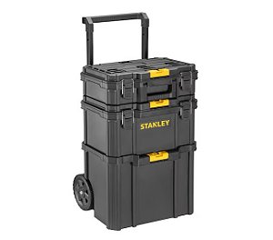 Caixa 3 em 1 Quick-link com Rodas 7 Pol . - Stst83319-1 - Stanley