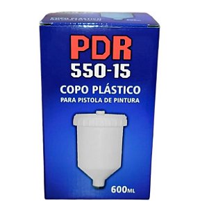 Copo Plástico para Pistola de Gravidade 600ml Pro-550/pro-530 - 550-15 - Pdr