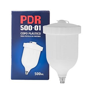 Copo Plástico para Pistola de Gravidade 500ml Pro-500 - 500-01 - Pdr