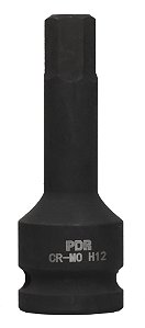 Soquete Sextavado 1/2 Pol. 12mm 78mm - Pro-12h12 - Pdr