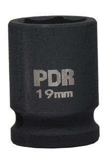 Soquete Curto de Impacto 1/2 Pol. 19mm 38mm - Pro-1219c - Pdr