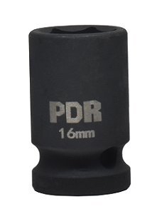 Soquete Curto de Impacto 1/2 Pol. 16mm 38mm - Pro-1216c - Pdr