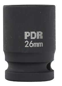 Soquete Curto de Impacto 3/4 Pol. 26mm 56mm - Pro-3426cm - Pdr