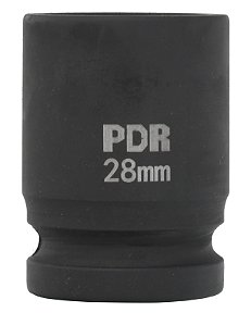 Soquete Curto de Impacto 3/4 Pol. 28mm 56mm - Pro-3428cm - Pdr