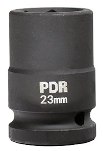 Soquete Curto de Impacto 3/4 Pol. 23mm 56mm - Pro-3423cm - Pdr