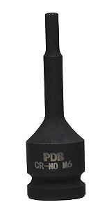 Soquete Multidentado 1/2 Pol. M6 78mm - Pro-12m6 - Pdr