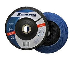 Disco Flap 7 Pol. 180x22mm Grão 120 - 393 - Berwanger