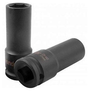 Soquete Sextavado Longo de Impacto 17mm Encaixe de 1/2 Pol. - 3061012017 - Vonder