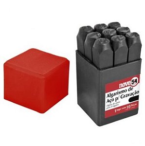 Algarismo de Aço para Gravação 10mm - 3609000010 - Nove54