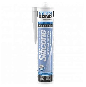 Borracha de Silicone Acético Transparente 280g - 1641001280 - Tekbond