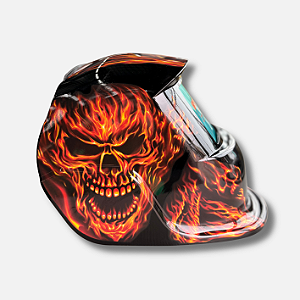 Máscara de de Solda Auto Escurecimento com Regulagem Modelo Motoqueiro Fantasma - 1171 - Galzer