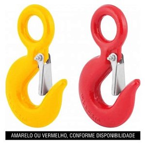 Gancho de Aço com Olhal 1,5t 3/8 Pol. com Trava - 3569100015 - Vonder