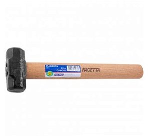 Marreta Oitavada 0,5kg com Cabo de Madeira - 3078105000 - Pacetta