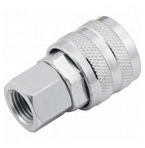 Engate Rápido de 1/4 Pol. Rosca Fêmea 1/4 Pol. Npt com Rolete - 5114114000 - Vonder