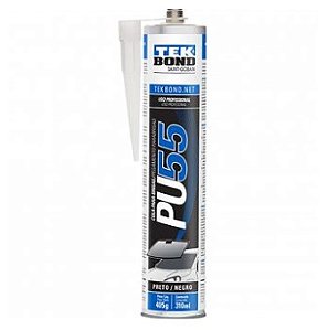 Selante de Poliuretano Preto Pu 55 Para-brisas Cartucho 310ml 405g - Tekbond