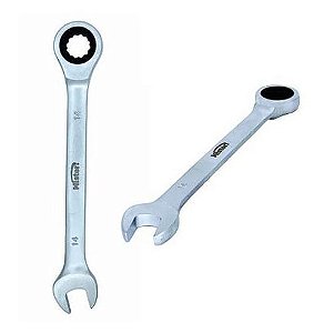 Jogo Chave Combinada Crv com Catraca 6 Peças 10 a 15