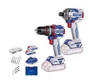 Kit Parafusadeira Furadeira Impacto 66nm 20v Tramontina By Total