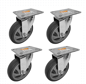 Kit 4 Rodizio Fixo 4 Pvc