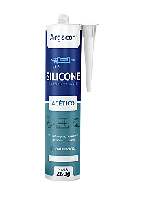 Silicone Acético Preto 250g Argacon