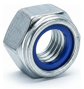 Porca Sextavada Travante M12 Ma 1,75 Zincado Branco 100un