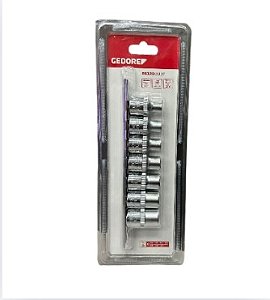 Jogo Soquete 1/2 Tx E10-20 7 Pçs Hexalobular R61208007 Gedore