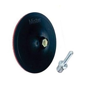 Disco Borracha Lixadeira M14 C Fixador 4.1/2(115mm) Mister